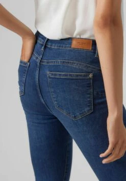Vero Moda Mid Rise - Slim Fit Jeans - Dark Blue Denim 7 Vero Moda Mid Rise - Slim Fit Jeans - Dark Blue Denim -Only Mode Winkel 7cc86767fbc7406ba45073eb49337126