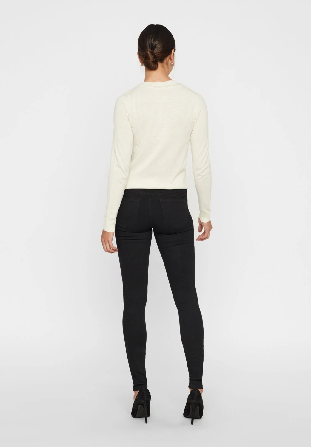 Vero Moda Vmtanya Piping - Jeans Skinny Fit - Black 3 Vero Moda Vmtanya Piping - Jeans Skinny Fit - Black - Afbeelding 3