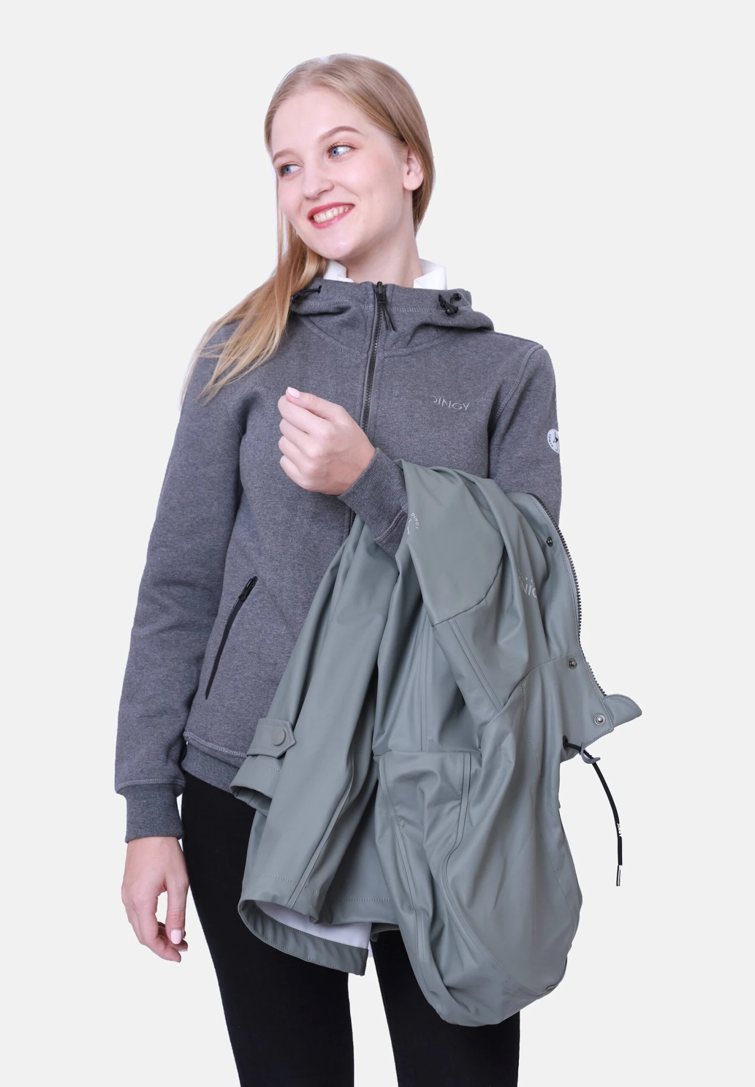 Helen - Halflange Jas - Grün 8 Helen - Halflange Jas - Grün - Afbeelding 8