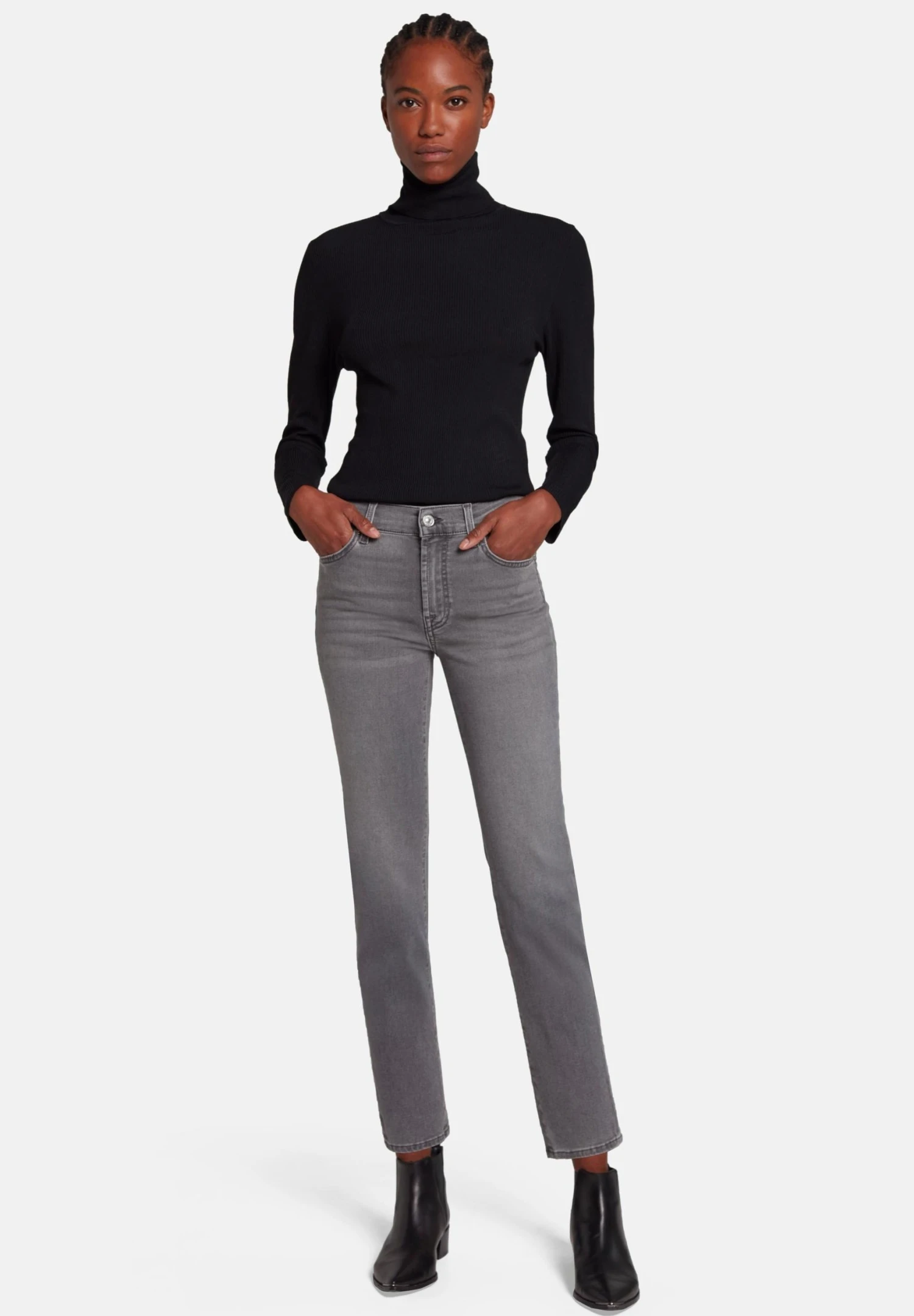 7 For All Mankind Roxanne Bair Silverlining - Jeans Skinny Fit - Grey 2 7 For All Mankind Roxanne Bair Silverlining - Jeans Skinny Fit - Grey - Afbeelding 2