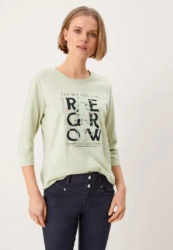 S.Oliver Longsleeve - Sage Placed Print