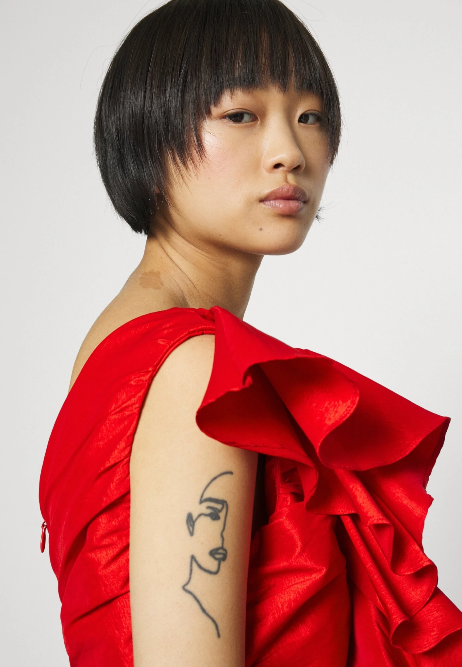 Siona - Cocktailjurk - Red 4 Siona - Cocktailjurk - Red - Afbeelding 4