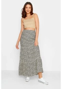 Leopard Print Tiered - Maxirok - Brown -Only Mode Winkel 7e7063e1f90a44149534891a91fdd4ef