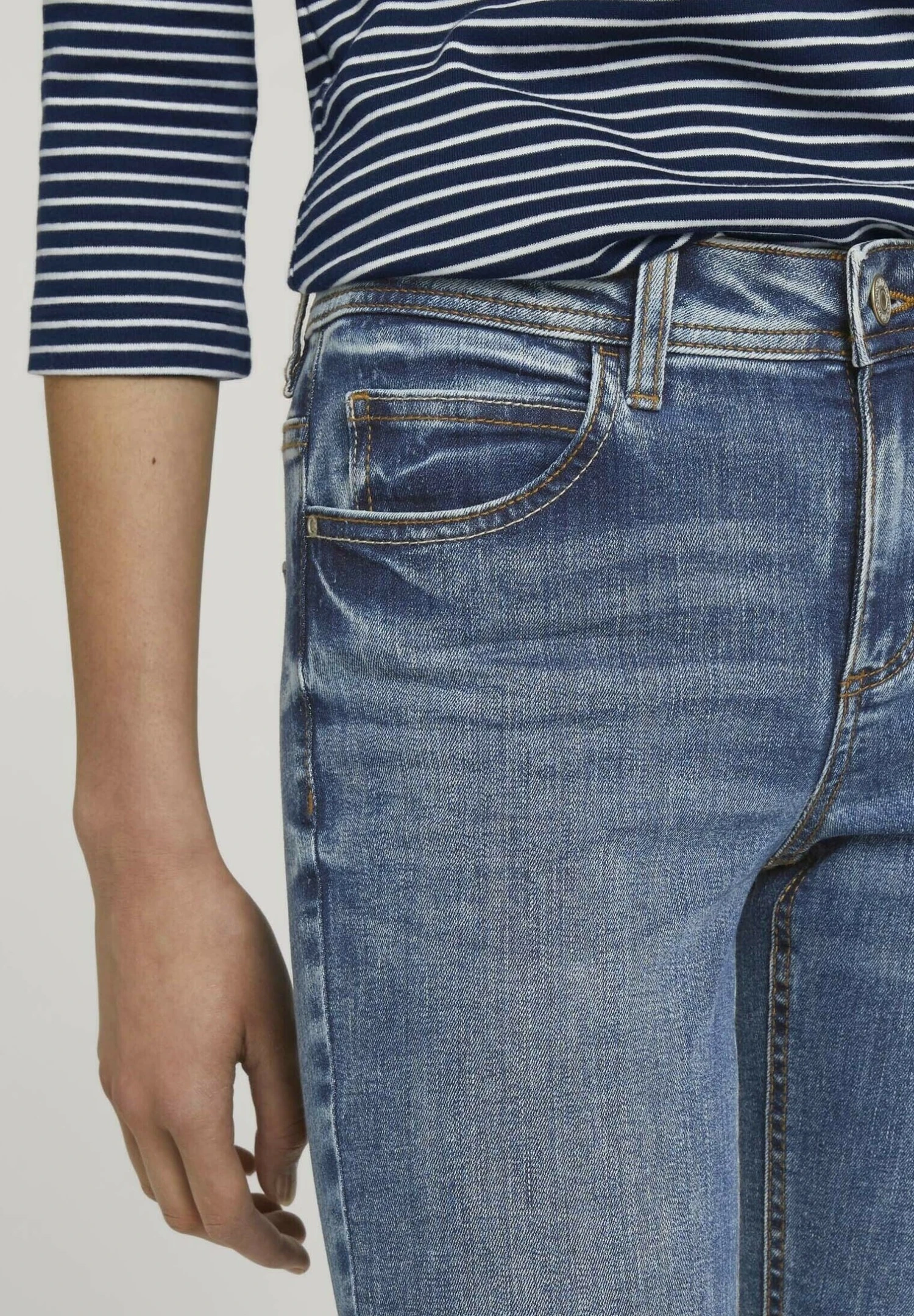 Tom Tailor Alexa - Straight Leg Jeans - Random BleachedBlue Denim 5 Tom Tailor Alexa - Straight Leg Jeans - Random BleachedBlue Denim - Afbeelding 5