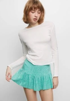 PULL & BEAR Printed - A-Lijn Rok - Green