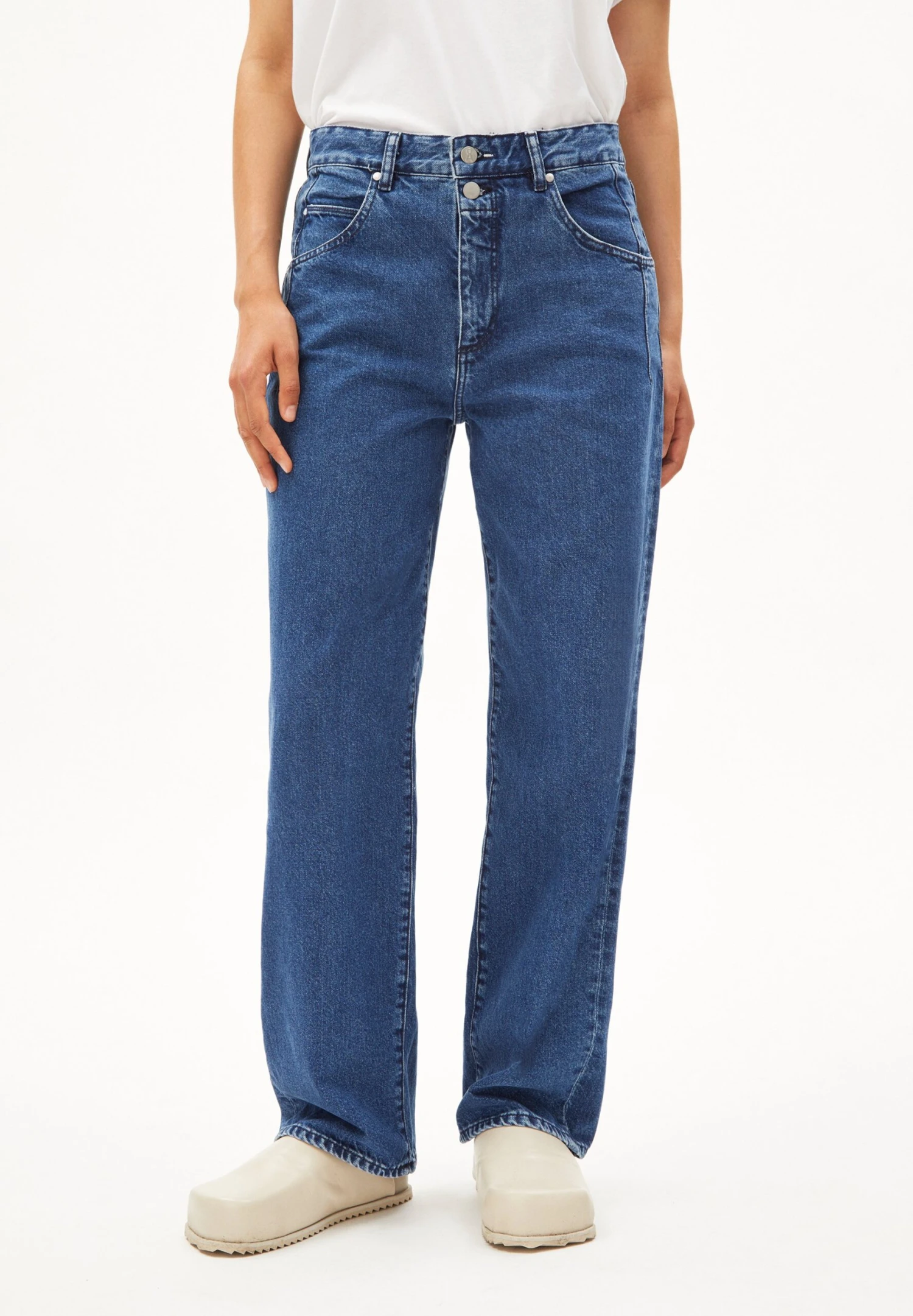 Armedangels Haayi - Straight Leg Jeans - Hyper Blue 1 Armedangels Haayi - Straight Leg Jeans - Hyper Blue