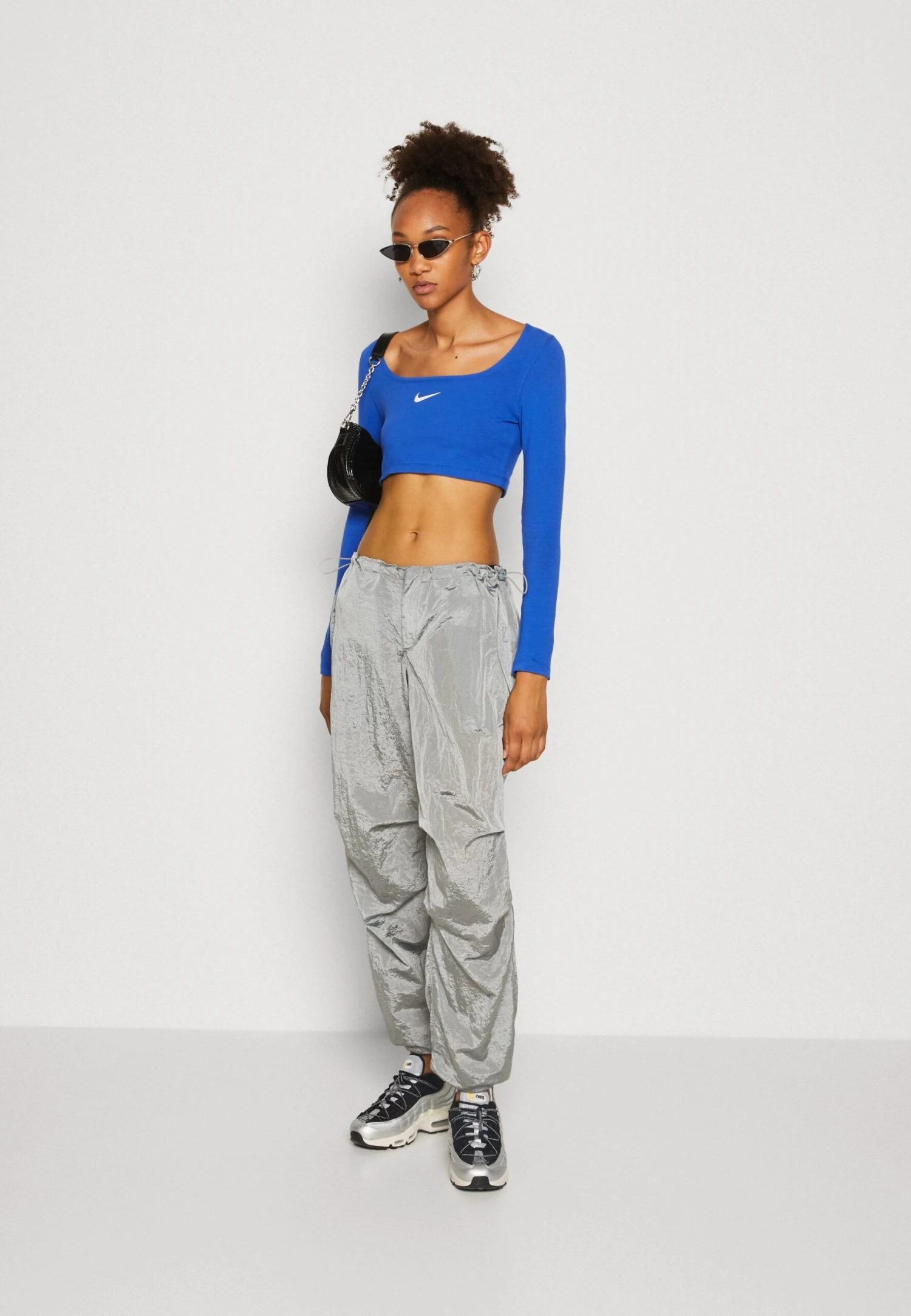 Iets Frans... Shiny Baggy Tech - Broek - Silver 2 Iets Frans... Shiny Baggy Tech - Broek - Silver - Afbeelding 2