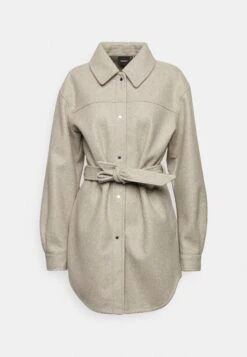 Vero Moda Tall Vmvince Jacket- Halflange Jas - Silver Mink/Melange -Only Mode Winkel 81f6076bfbd04015a24c451a5db83d1a