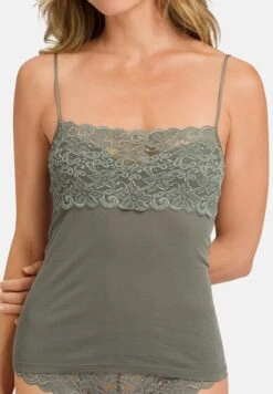 HANRO Spaghetti Moments - Hemd - Antique Green