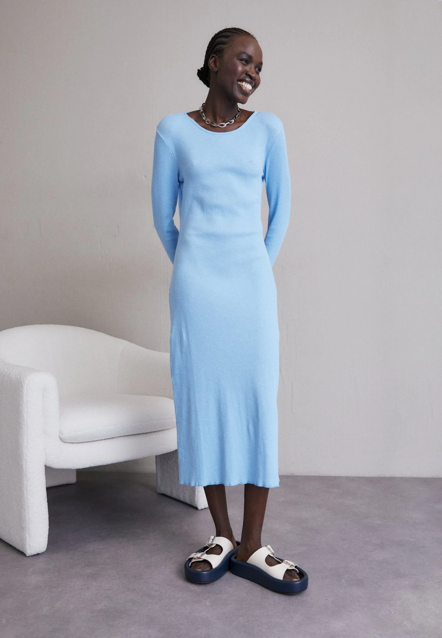 Holzweiler Tora Dress - Jerseyjurk - Blue 1 Holzweiler Tora Dress - Jerseyjurk - Blue