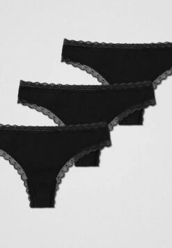 3 Pack Mit Spitze - String - Schwarz -Only Mode Winkel 84163567dbd247e4a89bed79473073a4