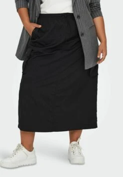 ONLY CARMAKOMA Rock Curvy Cargo - A-Lijn Rok - Black