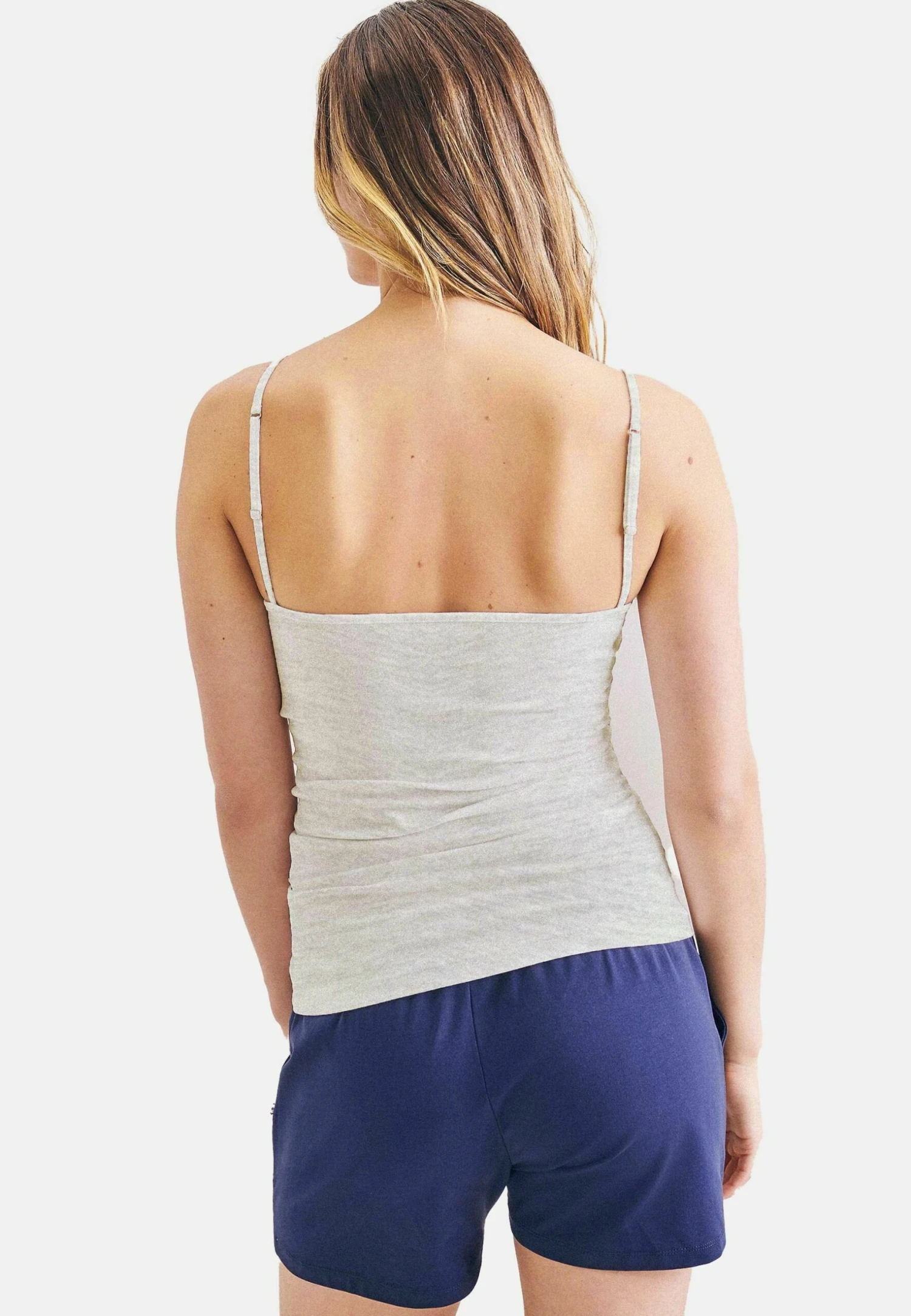 Seidensticker Spaghettiträger Basic Flex - Hemd - Silvergrey Melange 2 Seidensticker Spaghettiträger Basic Flex - Hemd - Silvergrey Melange - Afbeelding 2