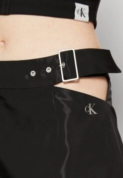Calvin Klein Jeans Cut Out Shiny Skirt - A-Lijn Rok - Black -Only Mode Winkel 86360028342440e19026bc7f998fda22