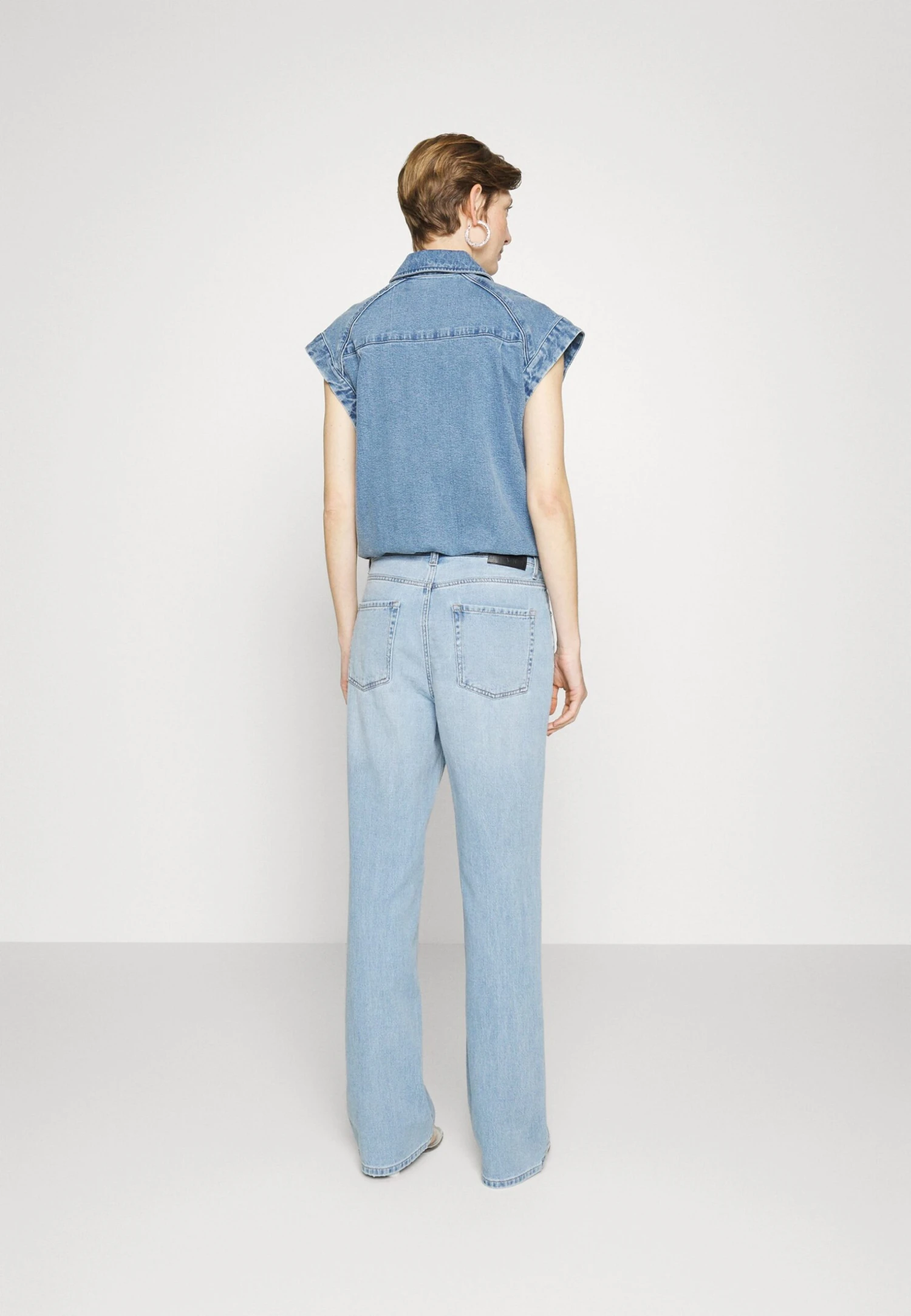 DKNY Straight Wide Leg - Relaxed Fit Jeans - Blue 3 DKNY Straight Wide Leg - Relaxed Fit Jeans - Blue - Afbeelding 3