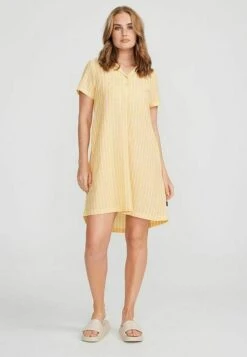 Holebrook Stina- Blousejurk - Pale Yellow White