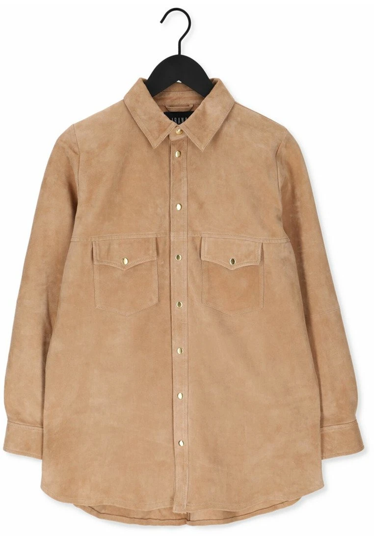 Ibana Tax- Halflange Jas - Beige 4 Ibana Tax- Halflange Jas - Beige - Afbeelding 4