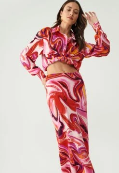 Nuala Midi- Maxirok - Berry Marble Swirl Print -Only Mode Winkel 8a8943d7fec74a30a87266ebdafc9eb9