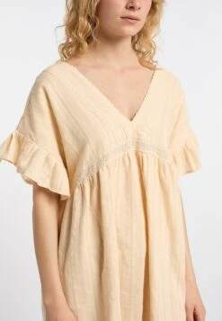 Dreimaster Zitha - Jurk - Beige Creme -Only Mode Winkel 8a9affc1af4c458a984d14b3b2a0075c