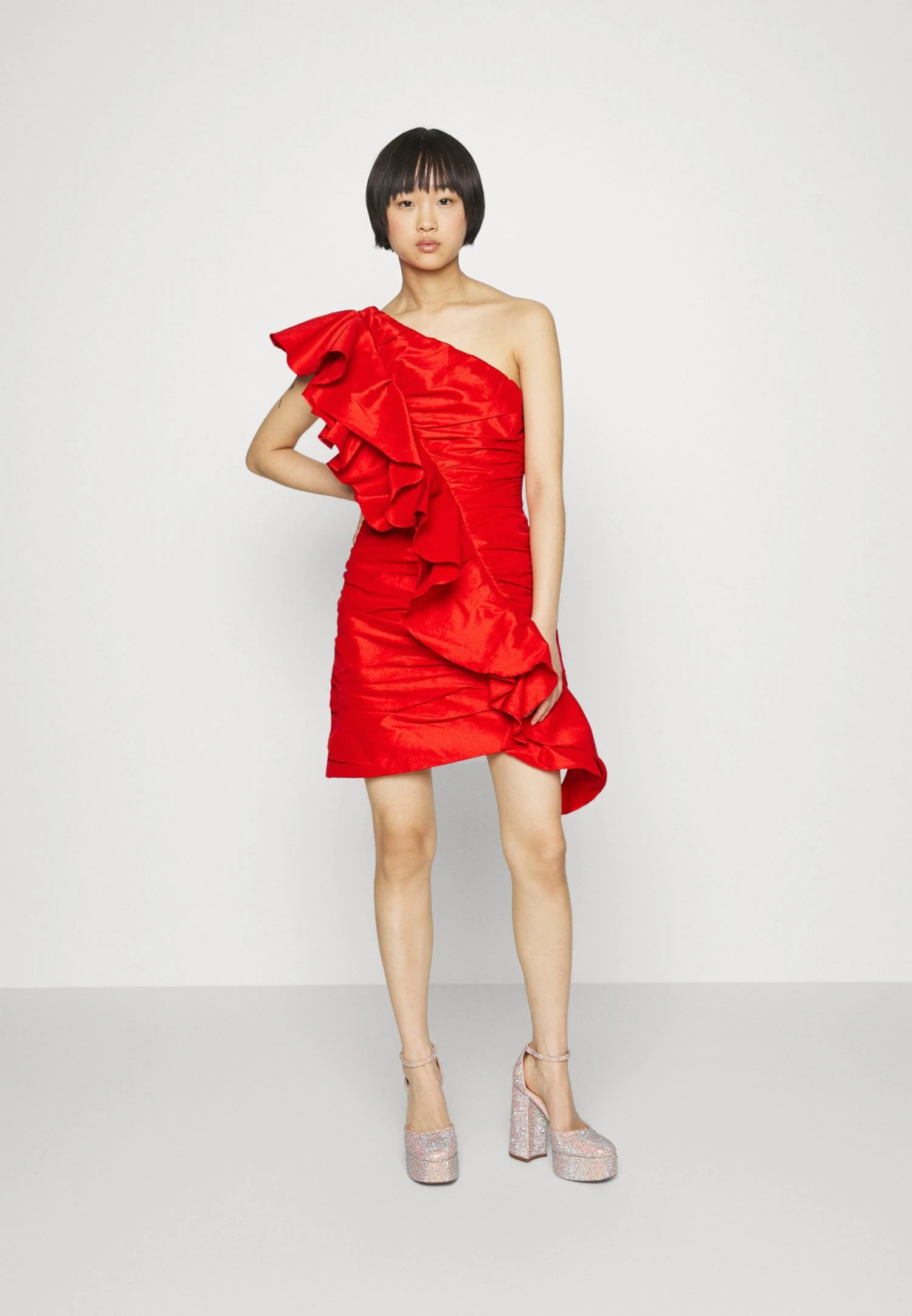 Siona - Cocktailjurk - Red 2 Siona - Cocktailjurk - Red - Afbeelding 2