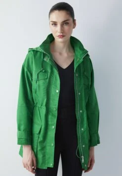 Ipekyol Relaxed Fit Adjustable Waist Coat With Windbreaker - Parka - Green 12 Ipekyol Relaxed Fit Adjustable Waist Coat With Windbreaker - Parka - Green -Only Mode Winkel 8ab2225406b74b05bf2c0c1dcee8d865