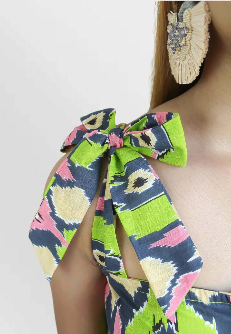 Bow - Maxi-Jurk - Green 5 Bow - Maxi-Jurk - Green - Afbeelding 5