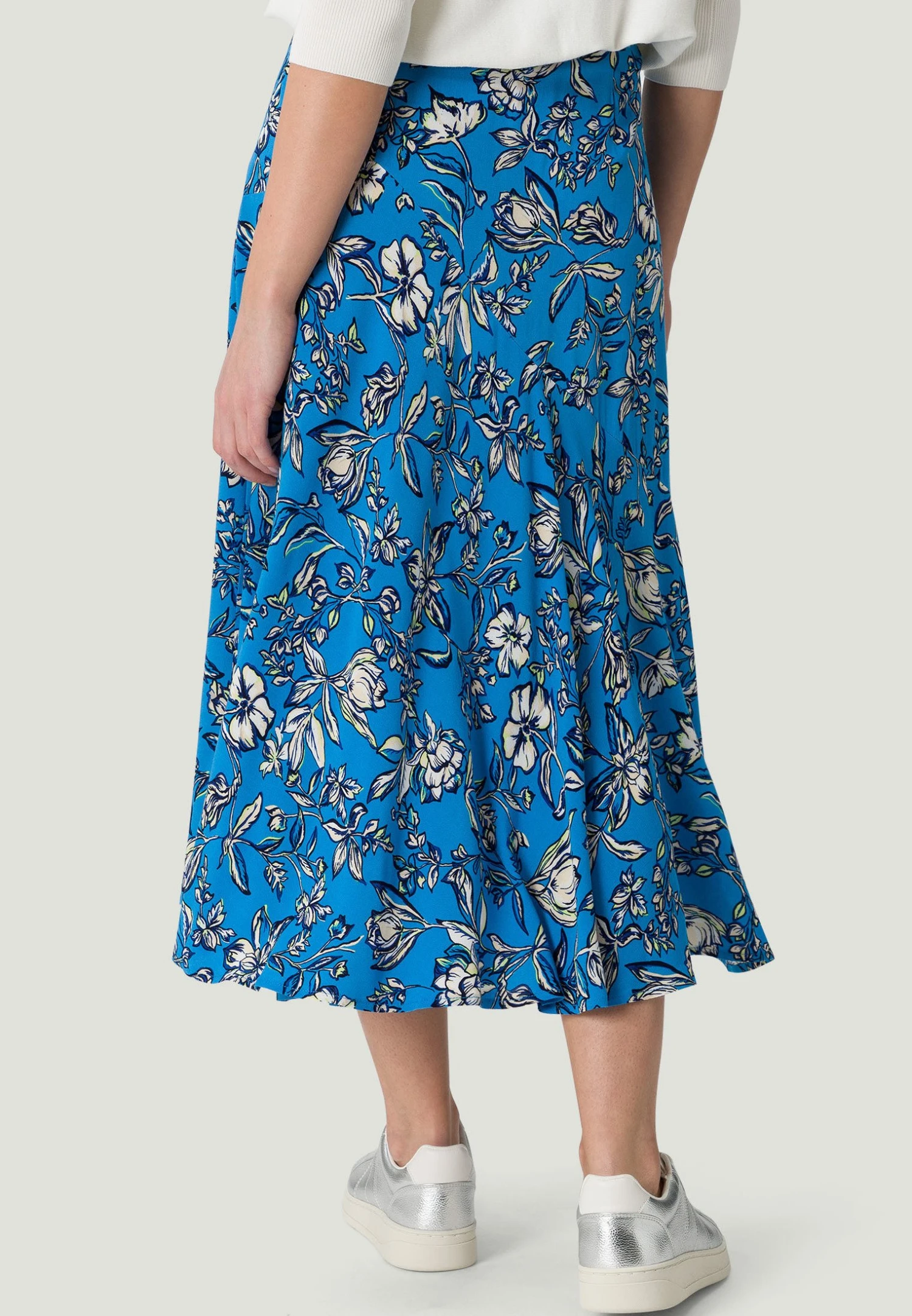 Zero Mit Druck - A-Lijn Rok - Light Bluecream 3 Zero Mit Druck - A-Lijn Rok - Light Bluecream - Afbeelding 3