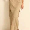 Next Cargo Drawstring Waist - Maxirok - Camel Brown