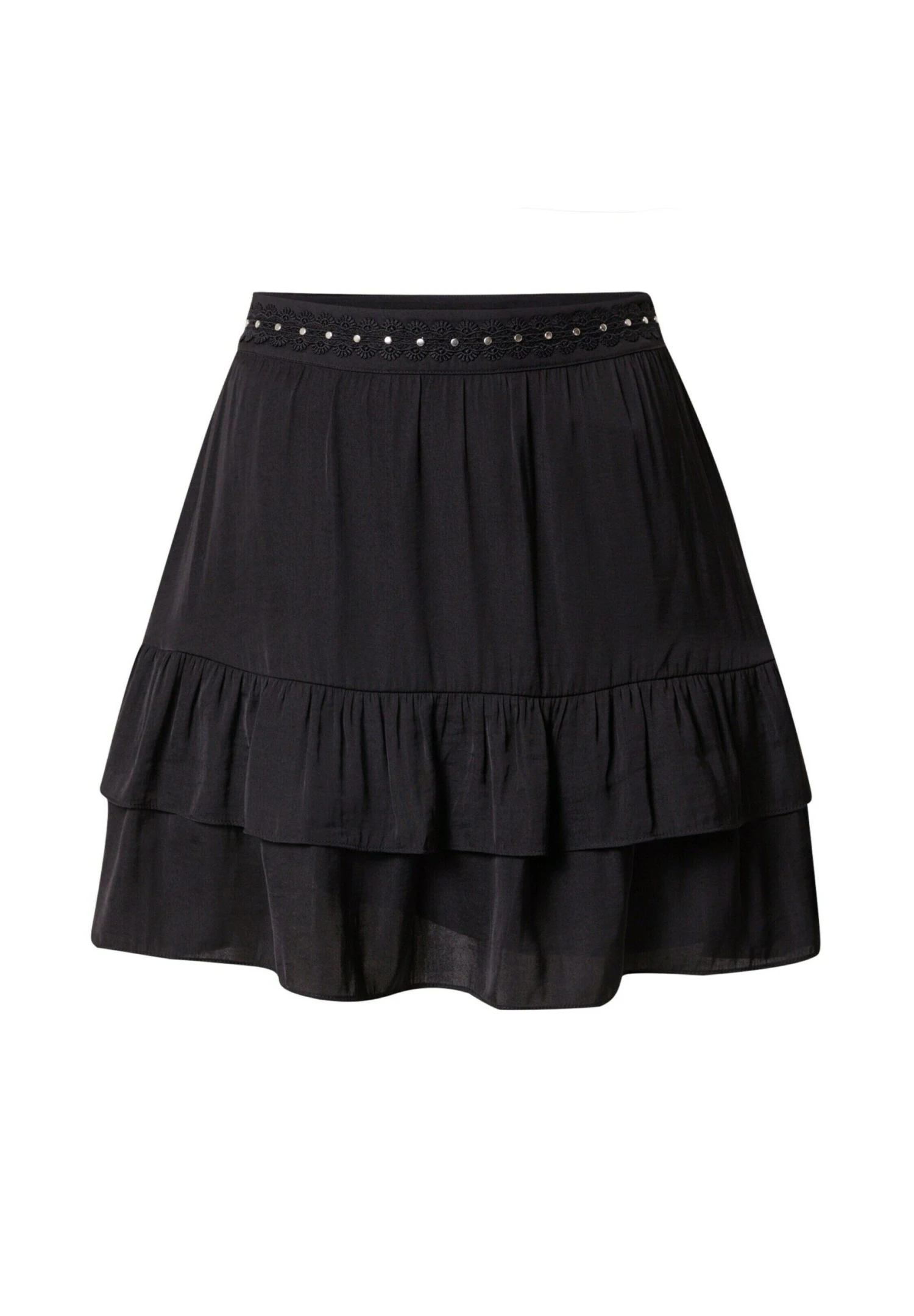 Minirok - Schwarz Silber 1 Minirok - Schwarz Silber