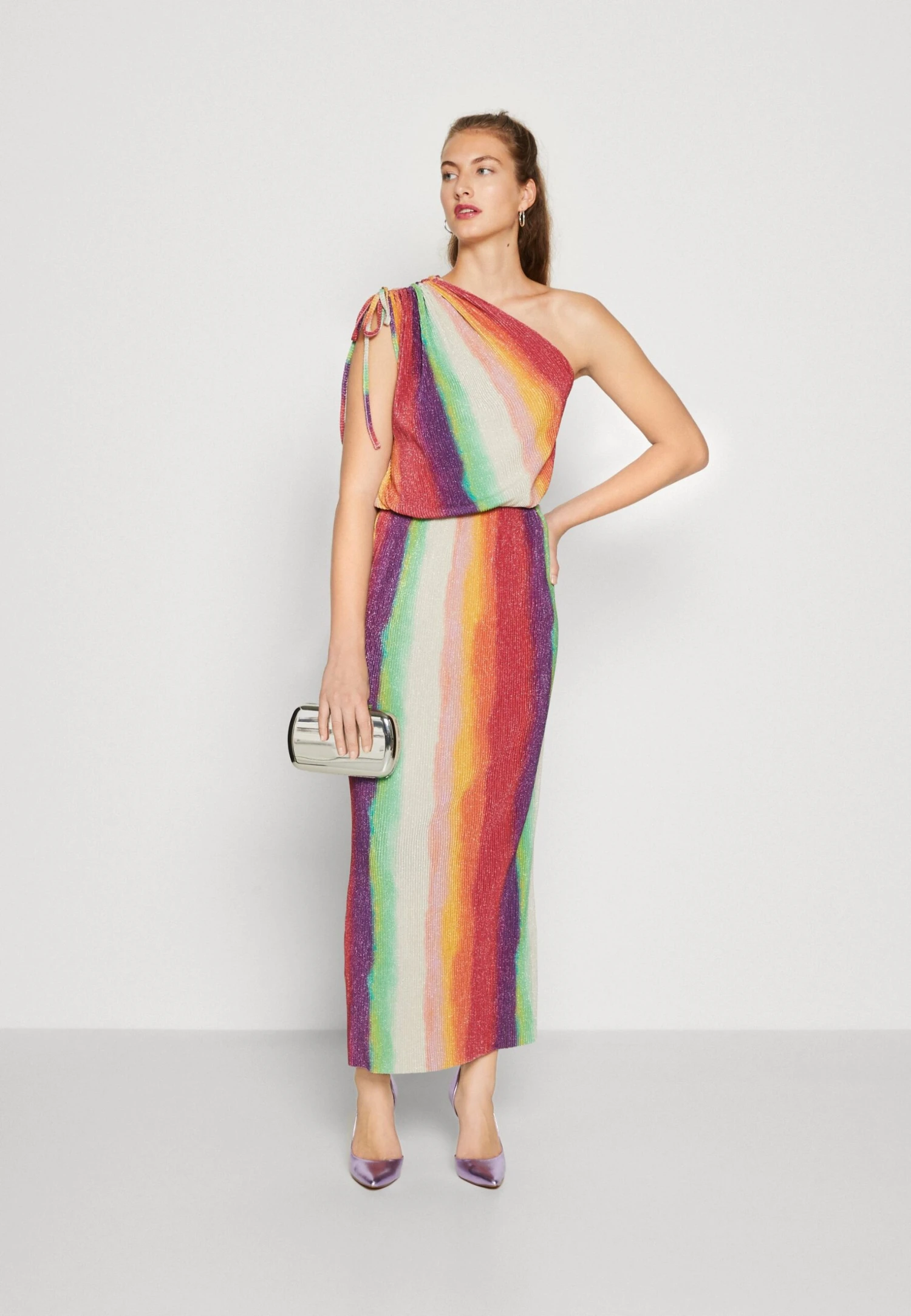 NEVER FULLY DRESSED Rainbow Antigua Plisse Dress - Jerseyjurk - Mutli 2 NEVER FULLY DRESSED Rainbow Antigua Plisse Dress - Jerseyjurk - Mutli - Afbeelding 2