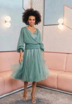 Vera Mont Mit Elastischem Bund - A-Lijn Rok - Tourmaline Green