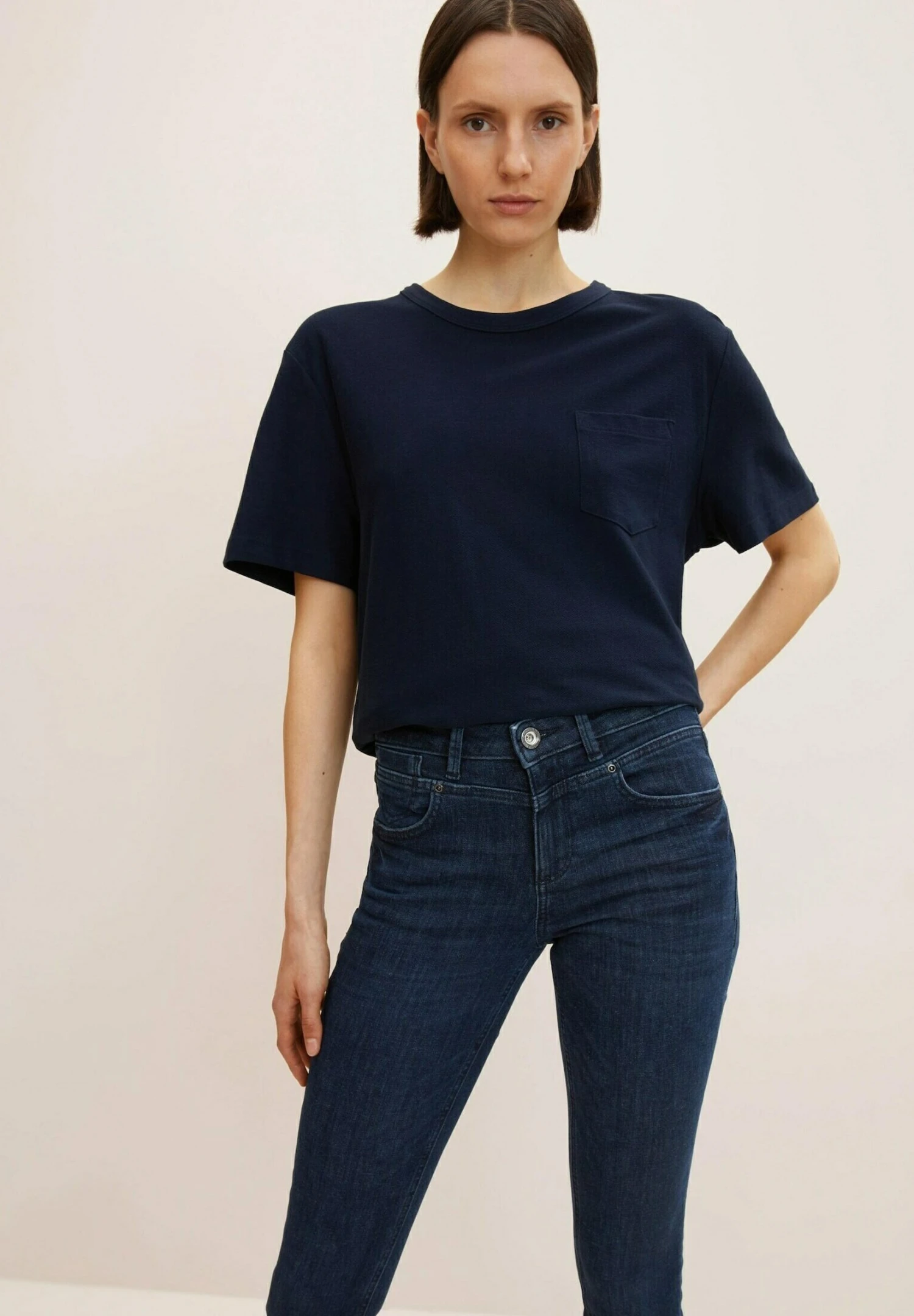 Tom Tailor Alexa - Jeans Skinny Fit - Clean Dark Stone Blue Denim 4 Tom Tailor Alexa - Jeans Skinny Fit - Clean Dark Stone Blue Denim - Afbeelding 4