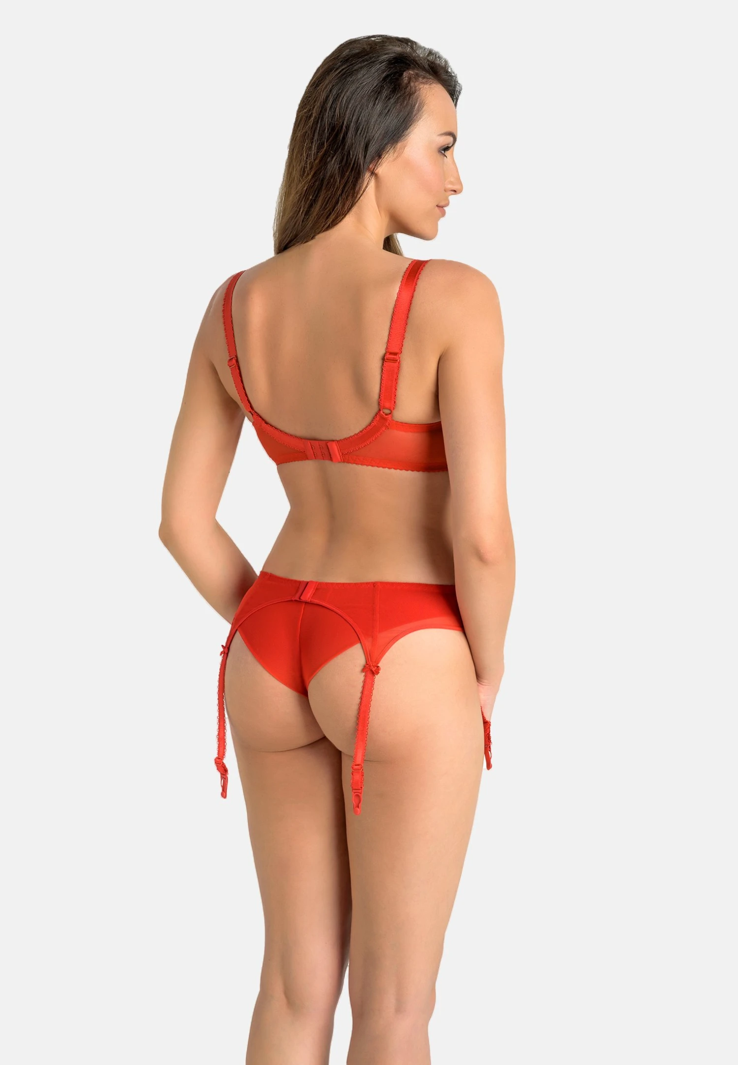 Eleonora - Jarretels - Red 2 Eleonora - Jarretels - Red - Afbeelding 2