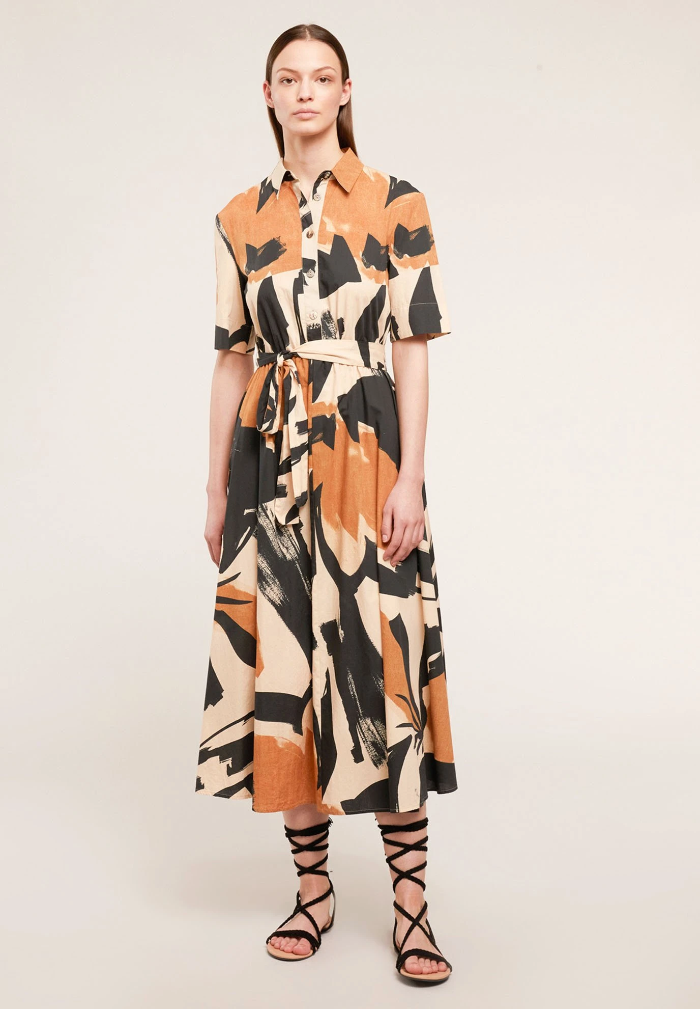 Chemisier Stampa Etnica - Blousejurk - Marrone 1 Chemisier Stampa Etnica - Blousejurk - Marrone