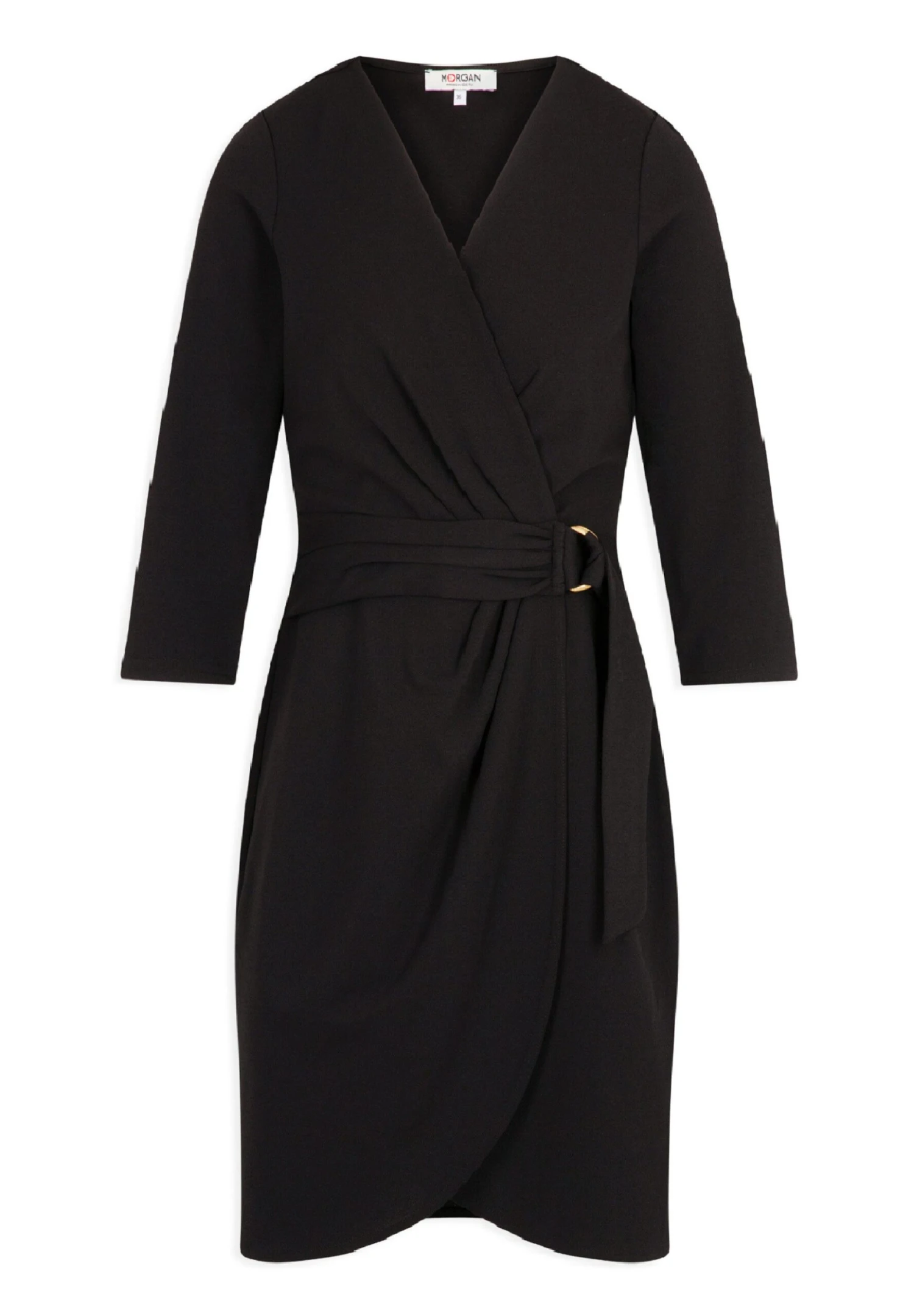 MORGAN Wrap With Buckle - Jurk - Black 5 MORGAN Wrap With Buckle - Jurk - Black - Afbeelding 5