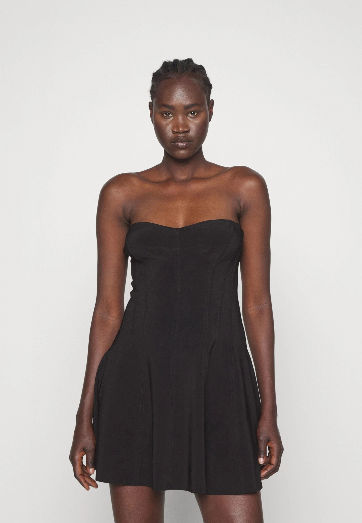 Norma Kamali Strapless Grace Mini Dress - Jerseyjurk - Black 3 Norma Kamali Strapless Grace Mini Dress - Jerseyjurk - Black - Afbeelding 3