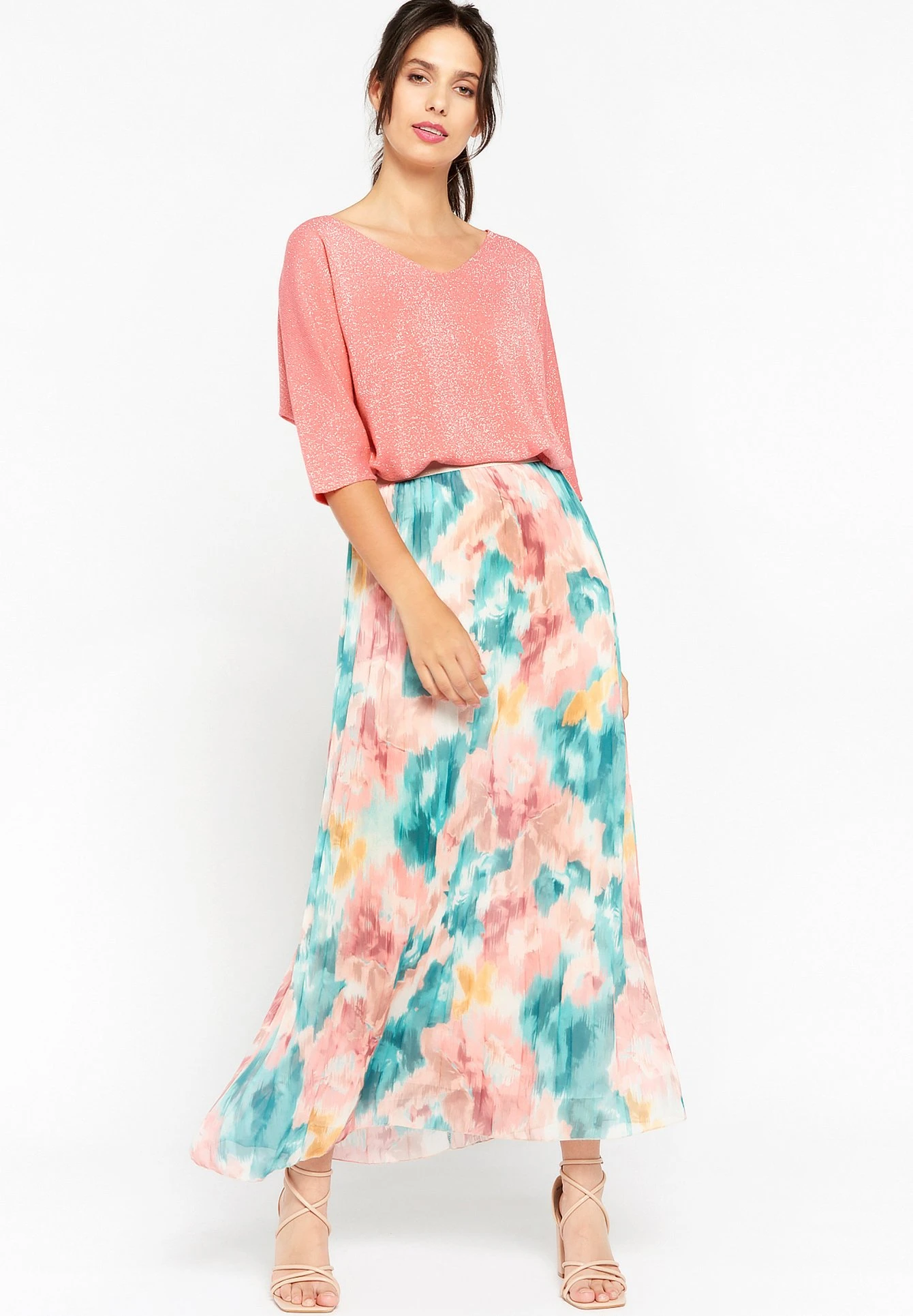 LOLALIZA With Pleats - Maxirok - Almond Green 2 LOLALIZA With Pleats - Maxirok - Almond Green - Afbeelding 2