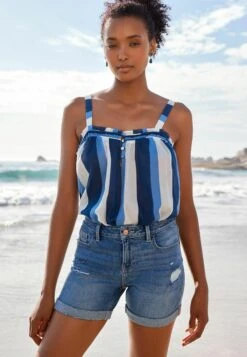 Next Standard - Jeansshort - Mid Blue Ripped