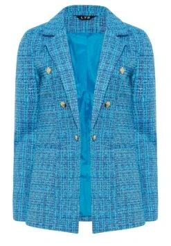 Boucle- Halflange Jas - Blue -Only Mode Winkel 902e40f86e5a4cd5af61be08844e70a9