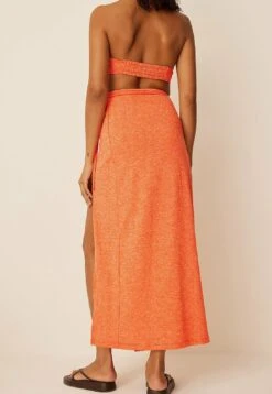 NA-KD Länger Mit Schlitzdetail - Wikkelrok - Orange -Only Mode Winkel 909bfdecdda14b35812302a4c05d6573