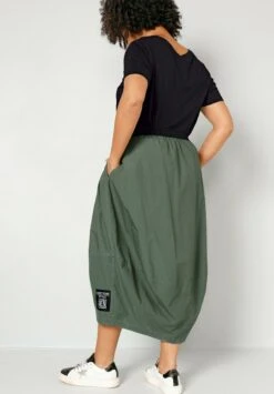 Rock - A-Lijn Rok - Oliv -Only Mode Winkel 90c7c74284124f7b8f78833785f828df