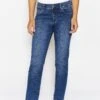 Angels 5-Pocket 'Cici' Mit Ziernähten - Straight Leg Jeans - Blau