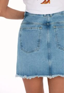 Kurze Taschen - A-Lijn Rok - Blue -Only Mode Winkel 919cd4e2f3a04d09a2fafcaa8386b77f