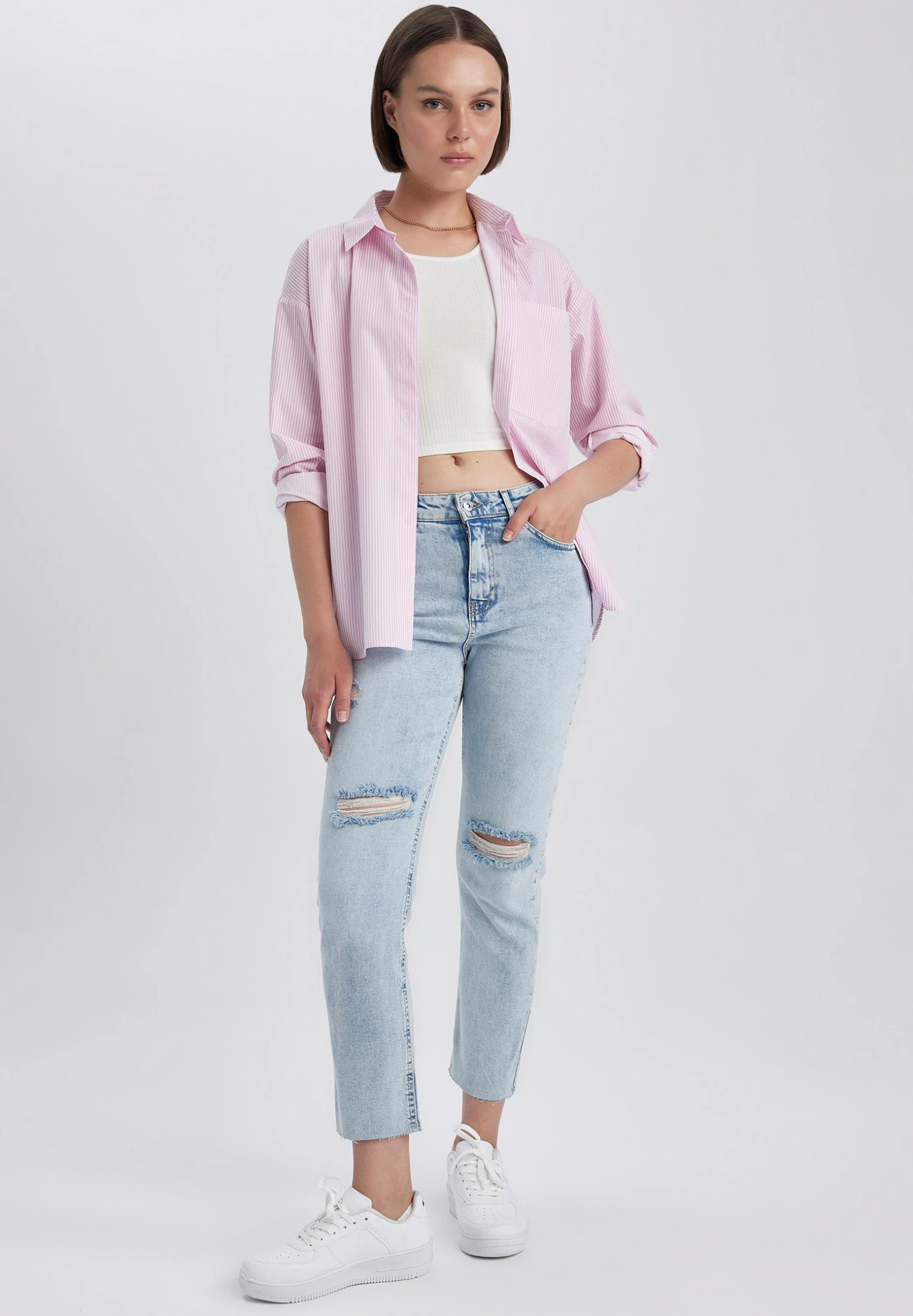 DeFacto Vintage- Slim Fit Jeans - Blue 2 DeFacto Vintage- Slim Fit Jeans - Blue - Afbeelding 2