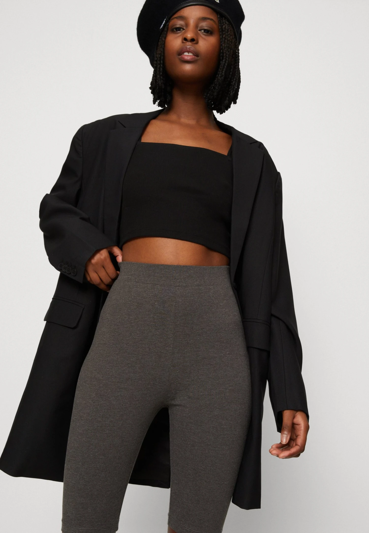 Even&Odd Set - Shorts - Mottled Dark Grey 2 Even&Odd Set - Shorts - Mottled Dark Grey - Afbeelding 2