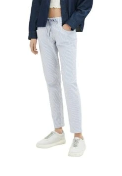 Tom Tailor Tapered - Broek - Blue Stripe Pants -Only Mode Winkel 92f1bf41076d42ab906e5b29b8c76c14