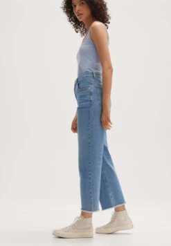 OPUS Momito- Straight Leg Jeans - Used Blue Wash 10 OPUS Momito- Straight Leg Jeans - Used Blue Wash -Only Mode Winkel 933158598df24e2584fa5fd505c091b5