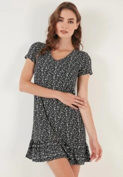 LELA Mini- Jurk - Black -Only Mode Winkel 93664d0362244bba9d19e1b5f6df168b