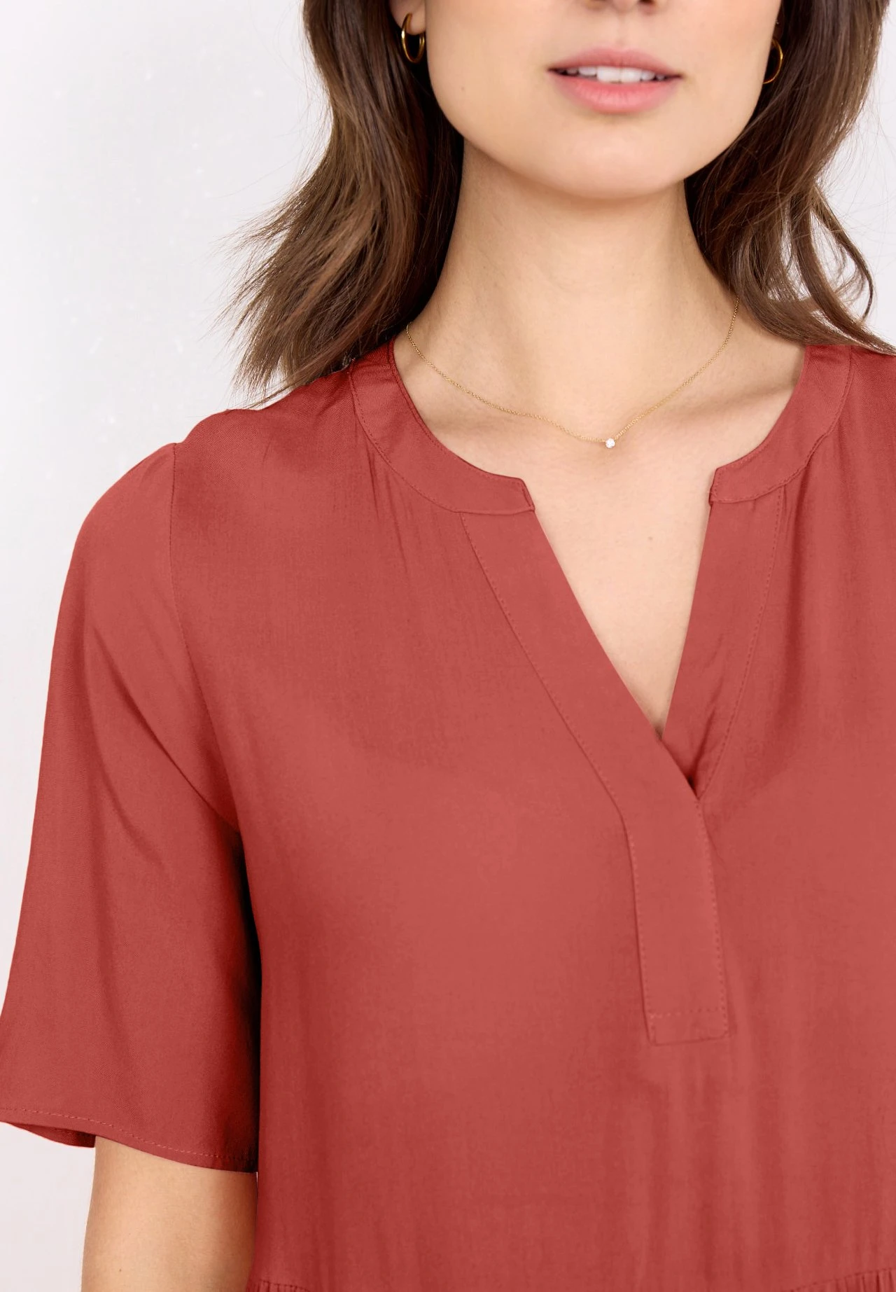 Soyaconcept Sc-Radia- Jurk - Dusty Red 4 Soyaconcept Sc-Radia- Jurk - Dusty Red - Afbeelding 4