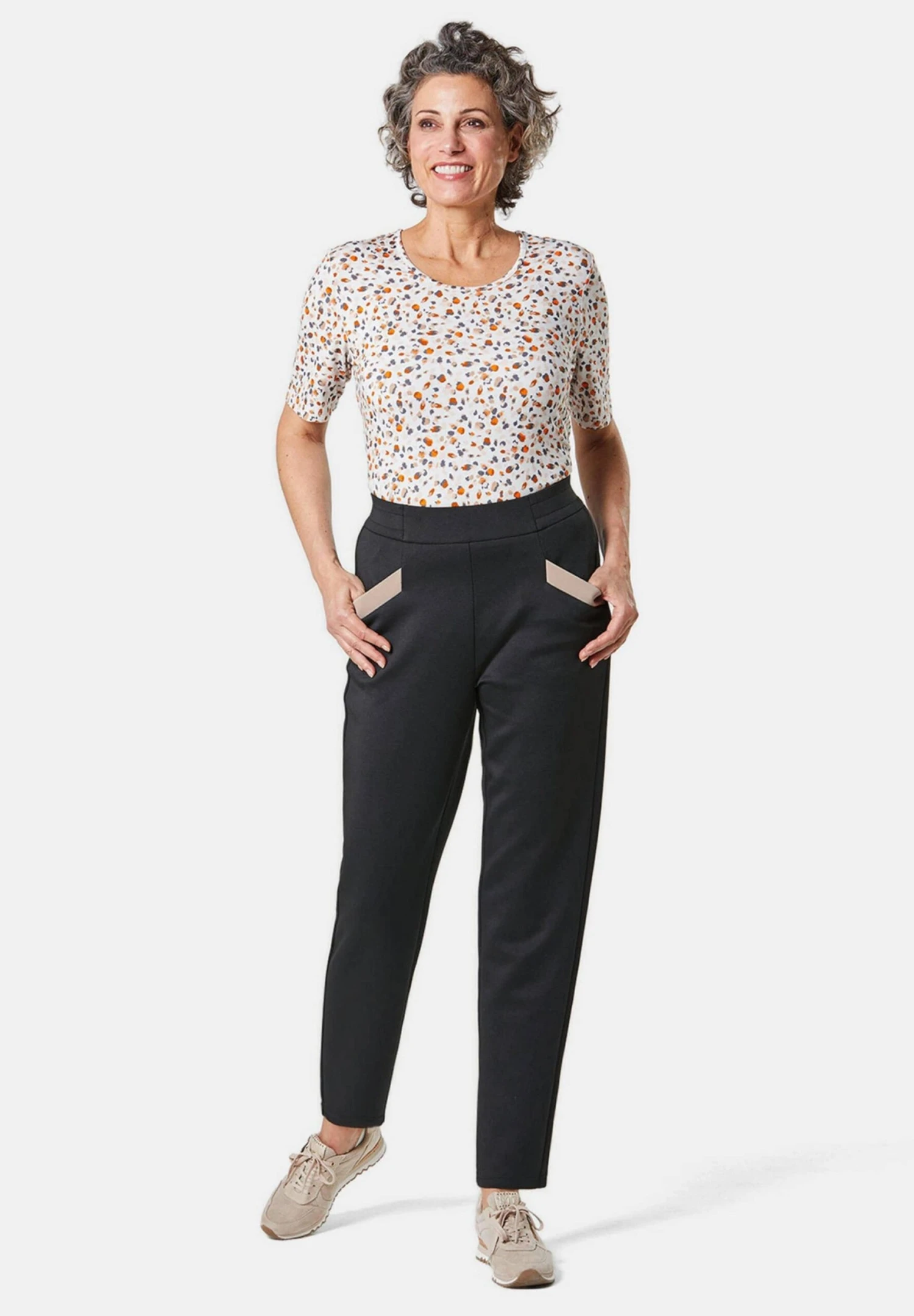 GOLDNER Broek - Black / Sand 2 GOLDNER Broek - Black / Sand - Afbeelding 2